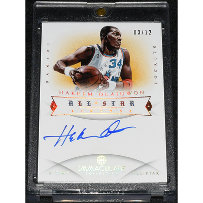 2019-20 Panini Immaculate Collection - Marks of Greatness - Gold #MG-HOW - Hakeem  Olajuwon /10